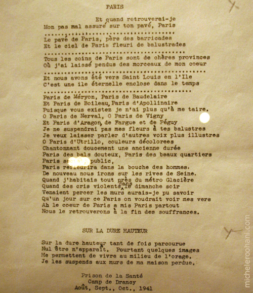 Nazi Occupation poeme paris paulhan michele roohani