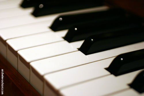 white piano keys music michele roohani