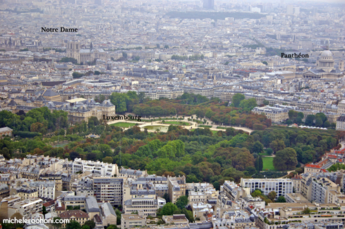 aerial view of paris from montparnasse michele roohani