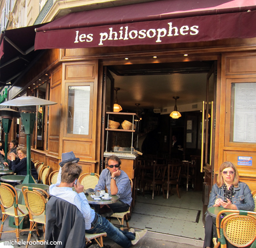 cafe les philosophes marais paris michele roohani